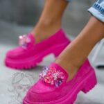 Mokasyny Madam Alecta różowe