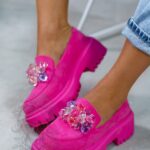 Mokasyny Madam Alecta różowe