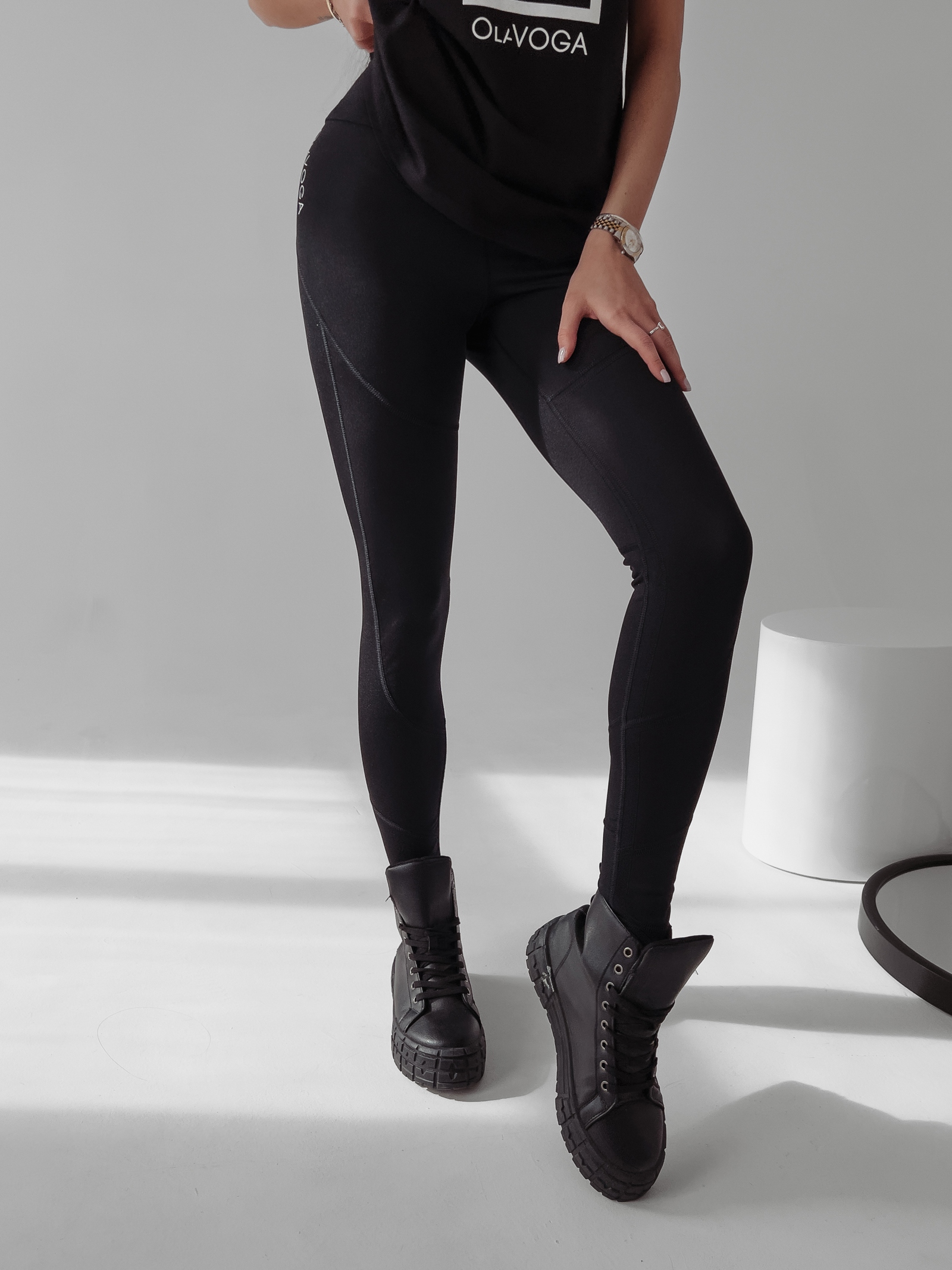 Legginsy wyszczuplające Hoste Ola Voga czarne