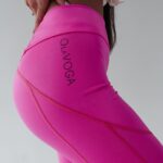 Legginsy wyszczuplające Hoste Ola Voga neonowy róż