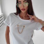 T-shirt regular fit Lena Ola Voga biały