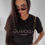 T-shirt uniwersalny Cafi Ola Voga czarny