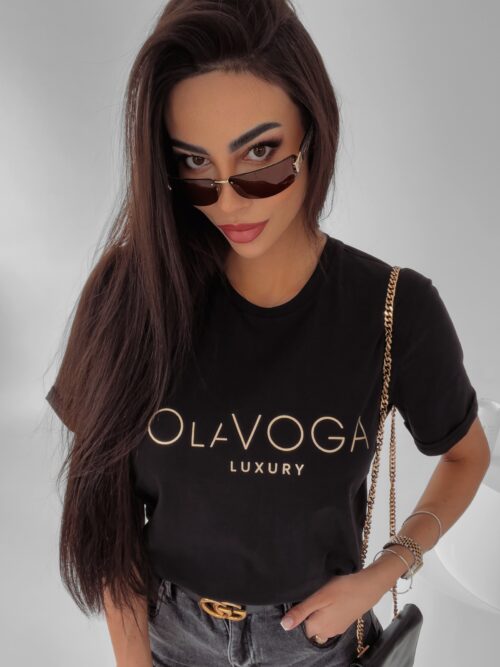 T-shirt uniwersalny Cafi Ola Voga czarny