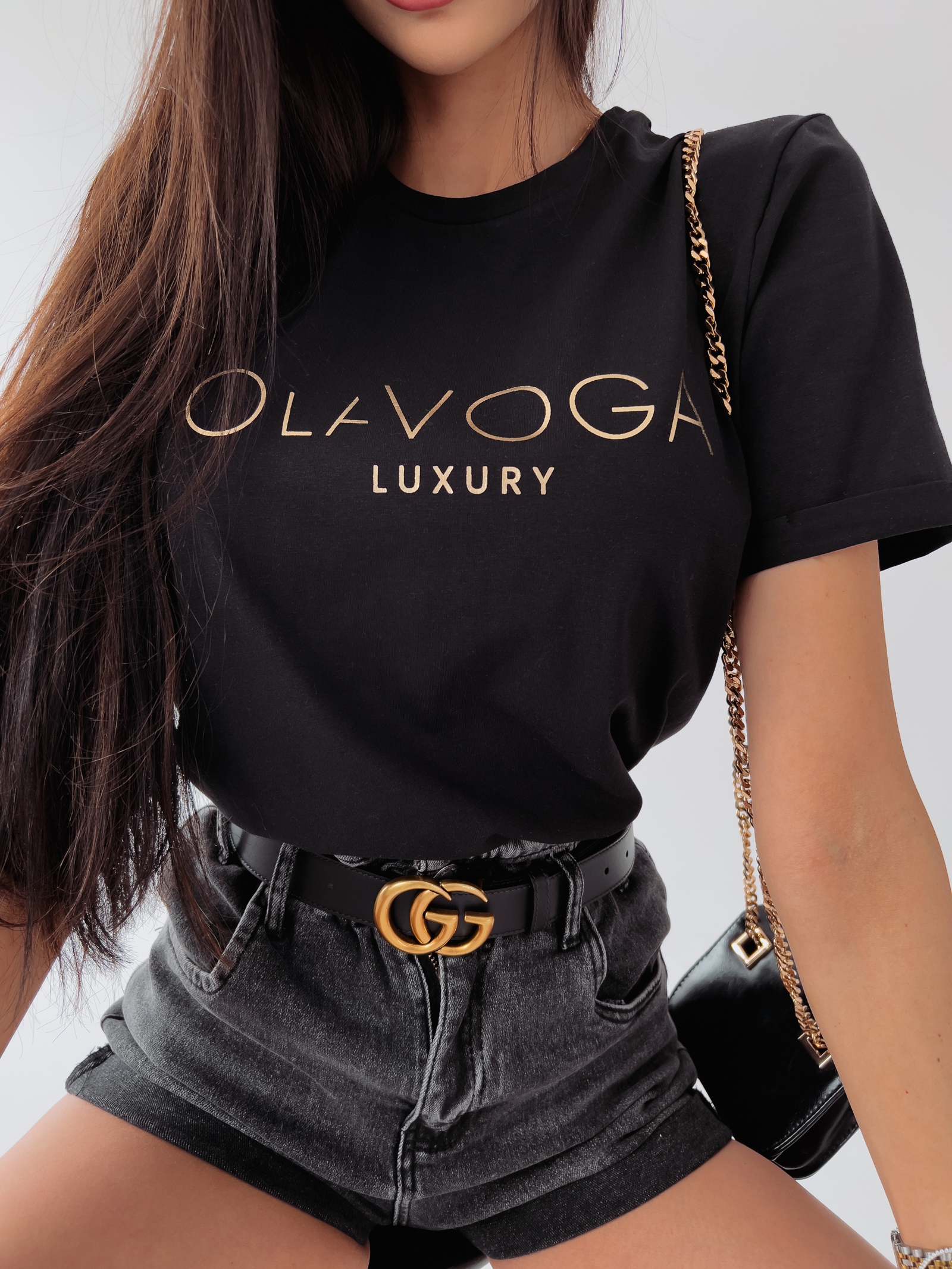 T-shirt uniwersalny Cafi Ola Voga czarny