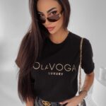 T-shirt uniwersalny Cafi Ola Voga czarny