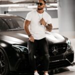 T-shirt dzianinowy męski Evan Ola Voga ecru