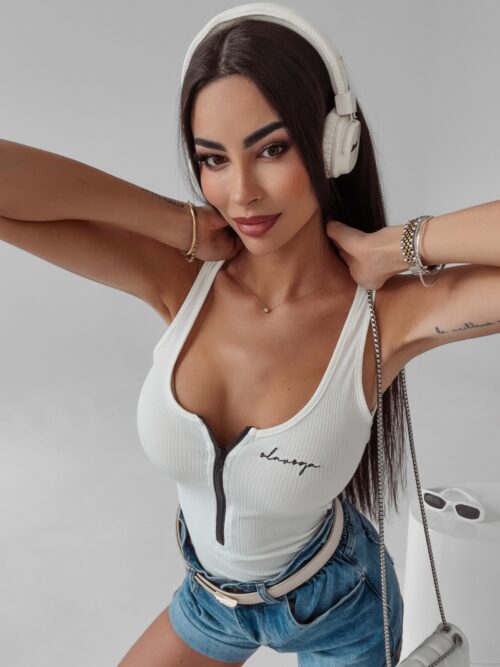 Body rozpinane Iris Ola Voga ecru