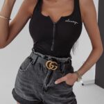 Body rozpinane Iris Ola Voga czarne