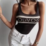 Body sportowe Casi Ola Voga czarne