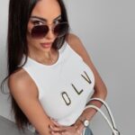 Body dopasowane Makira Ola Voga ecru