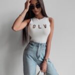 Body dopasowane Makira Ola Voga ecru