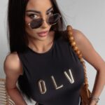 Body dopasowane Makira Ola Voga czarne