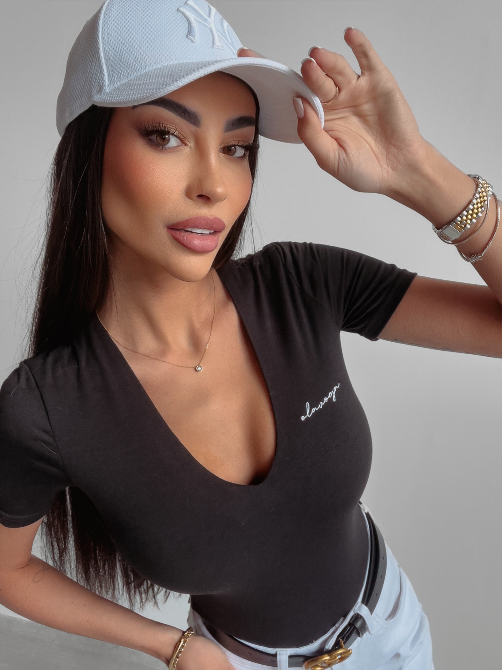 Body klasyczne Alix Ola Voga czarne