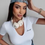 Body klasyczne Alix Ola Voga białe