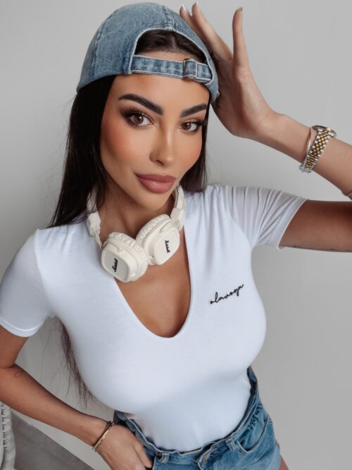 Body klasyczne Alix Ola Voga białe