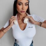 Body klasyczne Alix Ola Voga białe