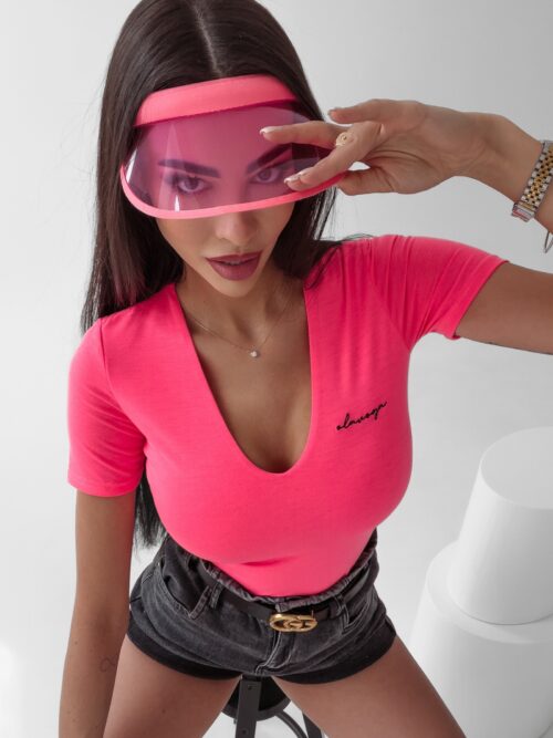 Body klasyczne Alix Ola Voga amarantowe