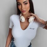 Body klasyczne Alix Ola Voga białe