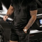 Komplet welurowy męski Parker Ola Voga czarny