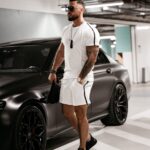 Komplet welurowy męski Parker Ola Voga ecru