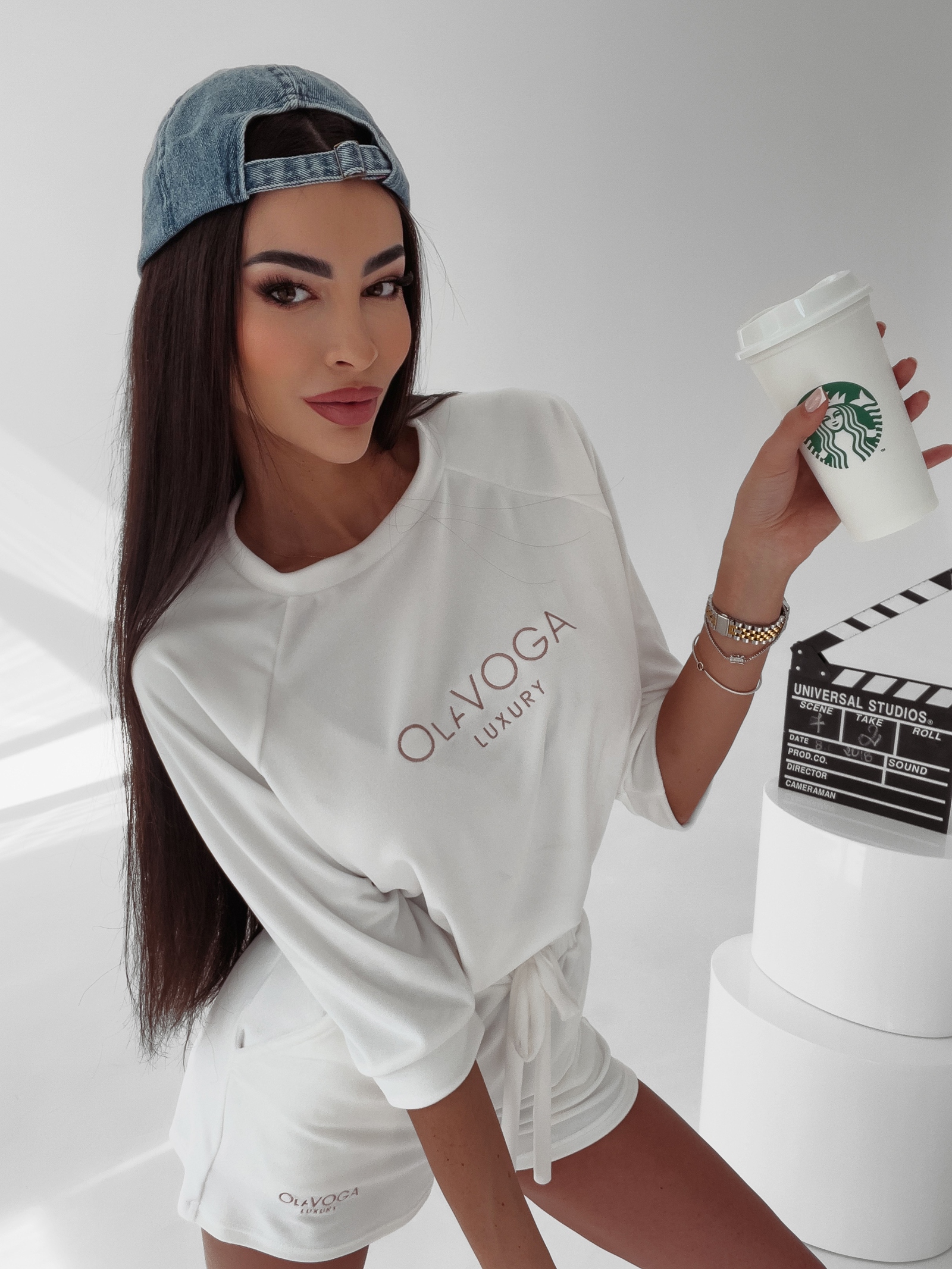 Komplet oversizowy Anabel Ola Voga ecru