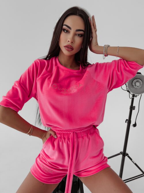 Komplet oversizowy Anabel Ola Voga amarantowy