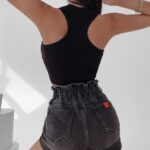 Spodenki jeansowe szorty Mali 177 Ola Voga czarne