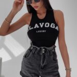 Spodenki jeansowe szorty Mali 177 Ola Voga czarne