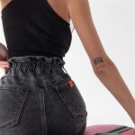 Spodenki jeansowe szorty Mali 177 Ola Voga czarne