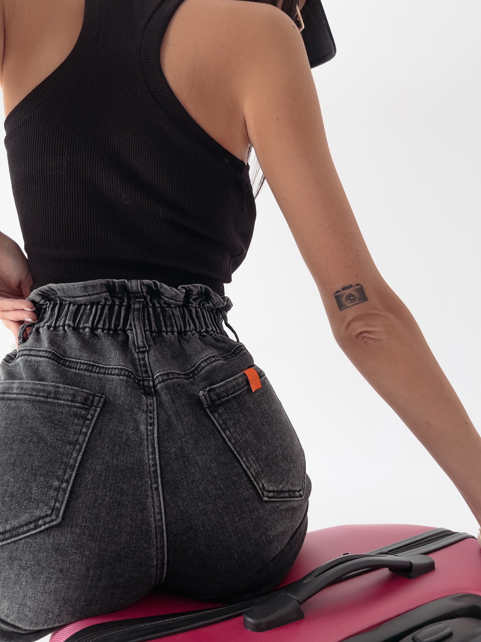 Spodenki jeansowe szorty Mali 177 Ola Voga czarne Spodenki jeansowe szorty Mali 177 Ola Voga czarne