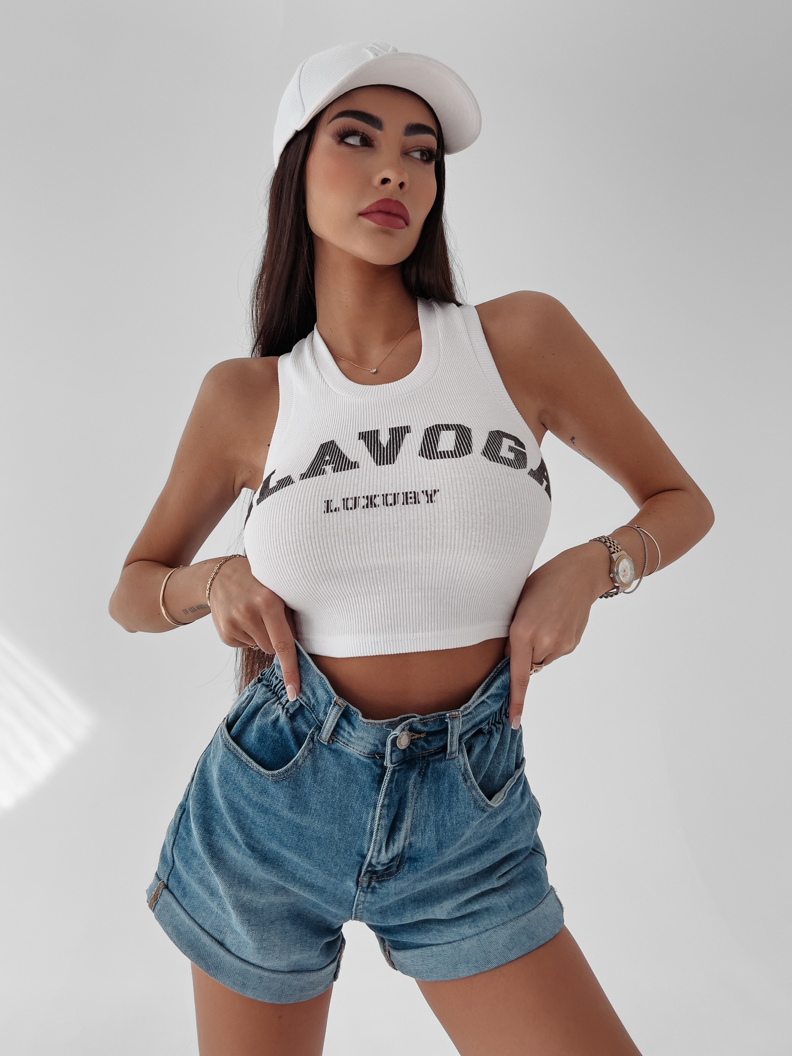 Spodenki jeansowe Alia 176 Ola Voga c.niebieski