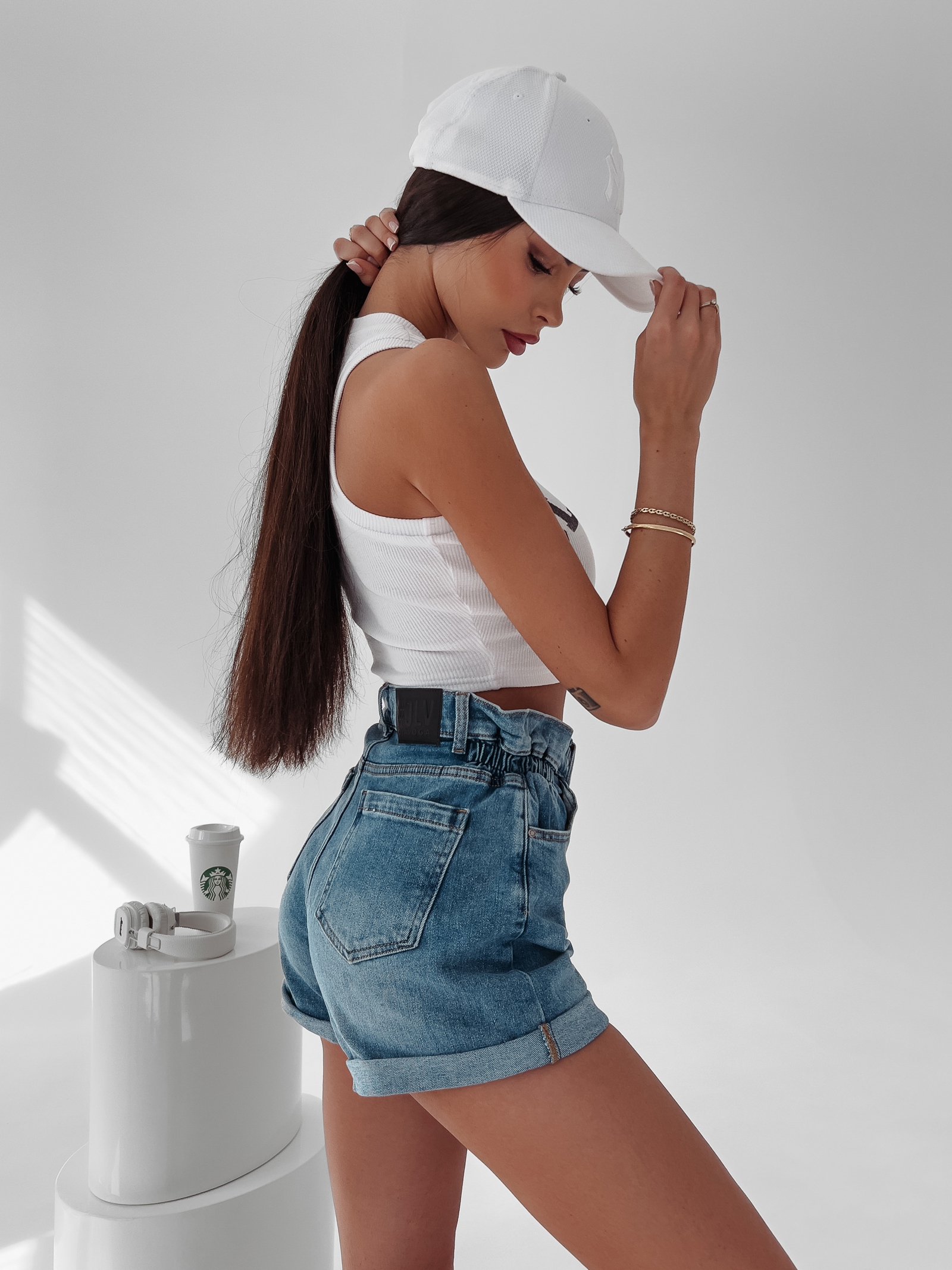 Spodenki jeansowe Alia 176 Ola Voga c.niebieski