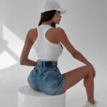 Spodenki jeansowe Alia 176 Ola Voga c.niebieski