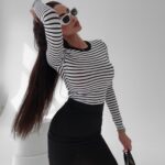 Spódniczka ołówkowa Dina Ola Voga czarna