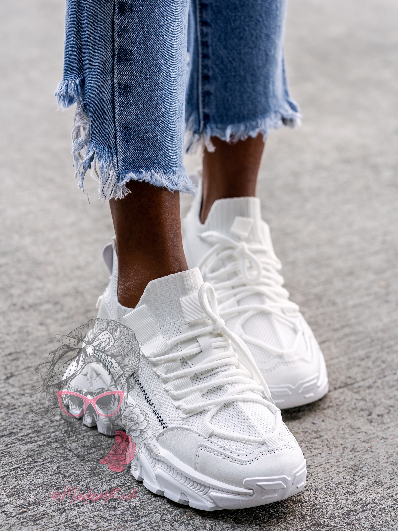 Buty sportowe Madam Runns III białe