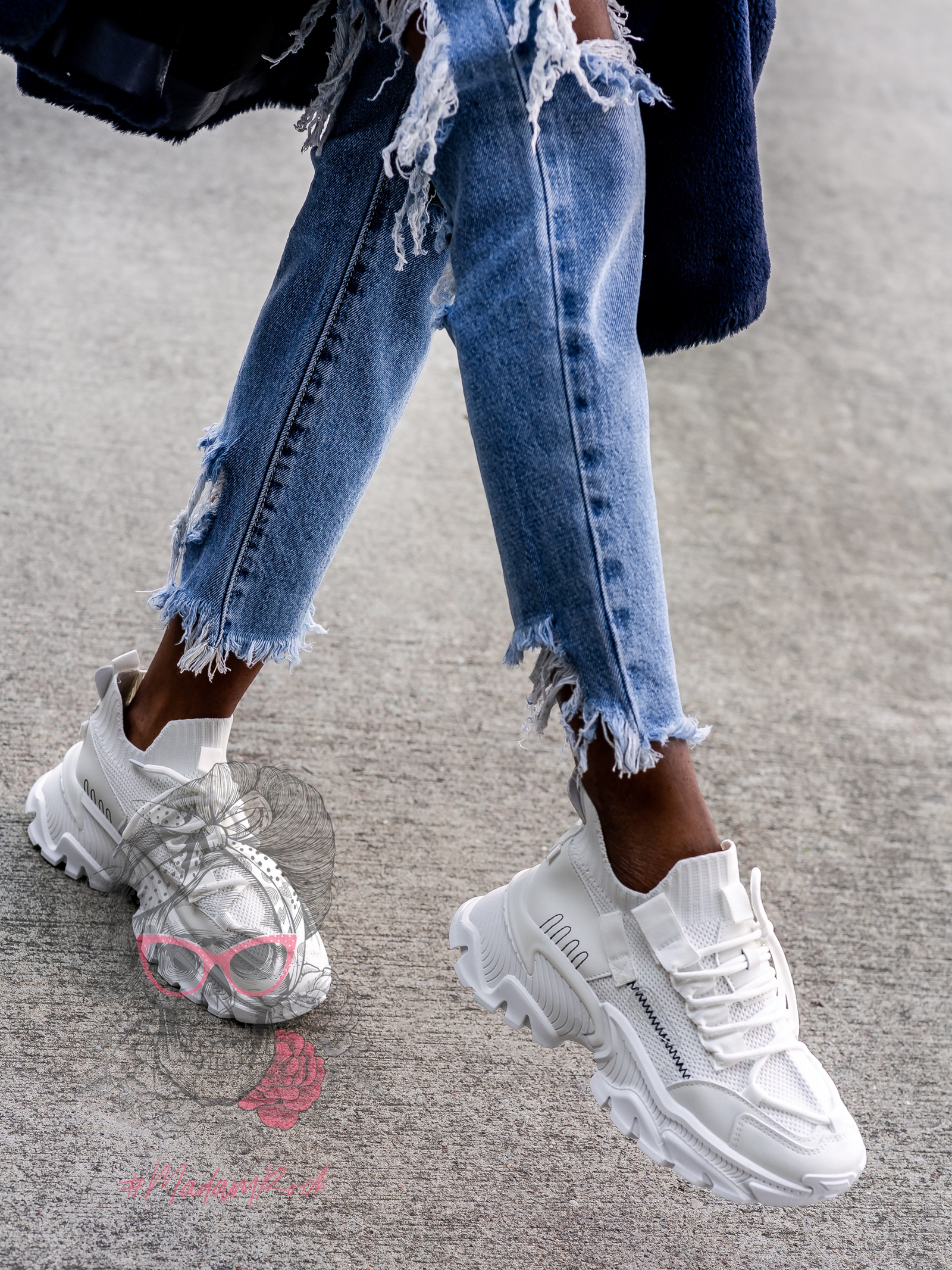 Buty sportowe Madam Runns III białe Buty sportowe Madam Runns III białe