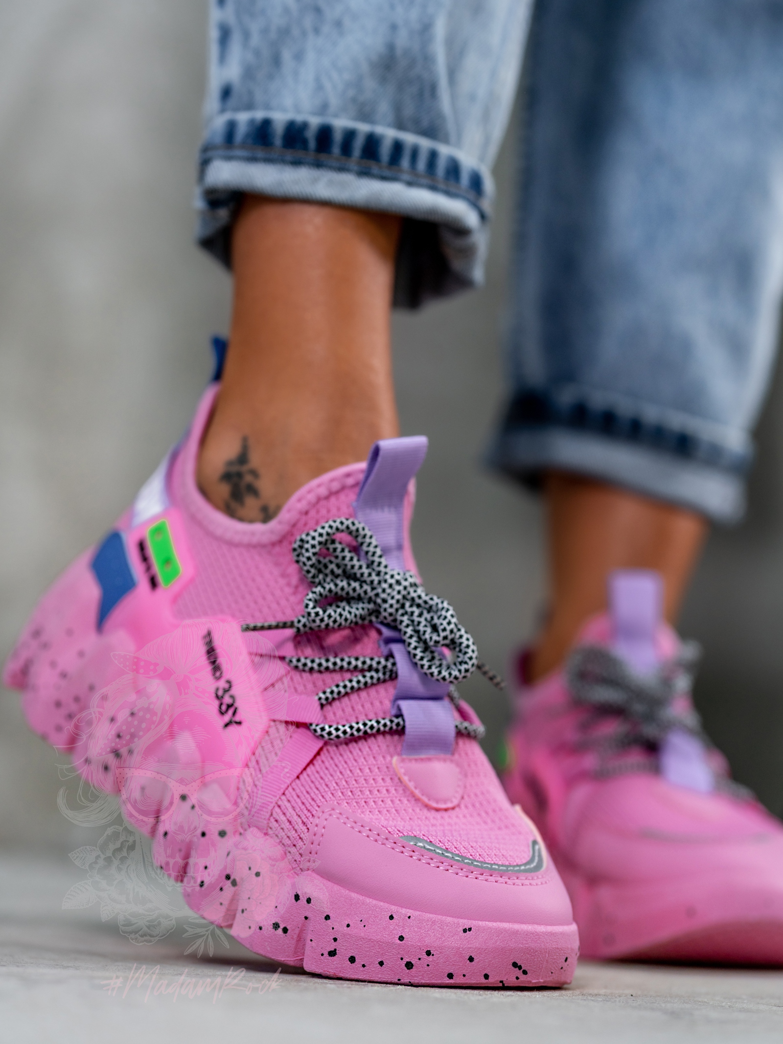 Buty sportowe Madam Balm różowe