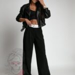 -wyprzedane-Spodnie garniturowe Moniko czarne