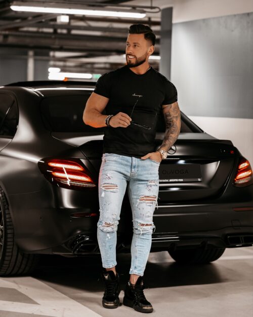 T-shirt męski Kurt Ola Voga czarny