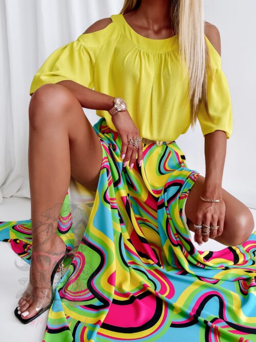 Bluzka oversize NB Solito kanarkowa