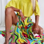 Spódnica maxi NB Lungi kolorowa