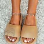 Klapki piankowe Madam Candis beżowe