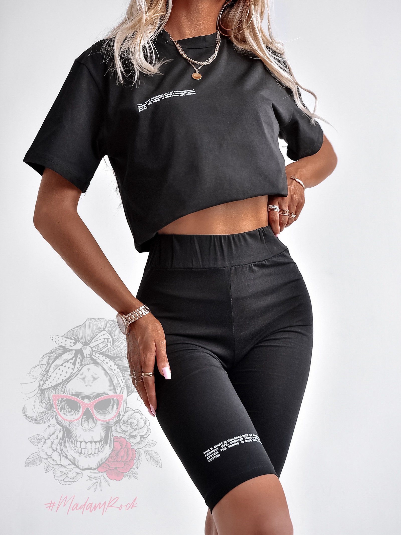 Komplet sportowy Organic Cotton czarny Komplet sportowy Organic Cotton czarny