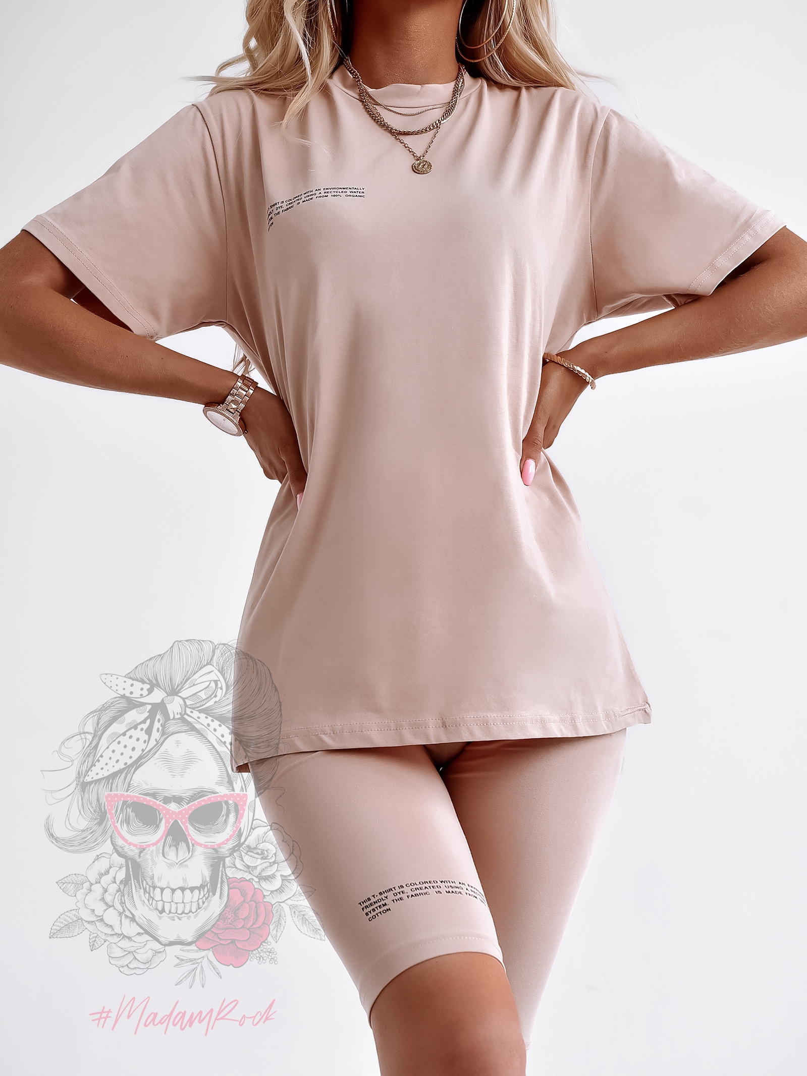 Komplet sportowy Organic Cotton beżowy Komplet sportowy Organic Cotton beżowy