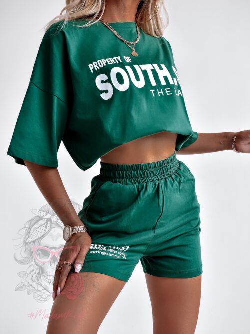 Komplet South SH butelkowa zieleń