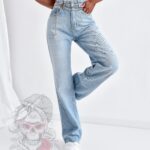 Spodnie jeansowe boyfriend Logg niebieskie