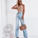 Spodnie jeansowe boyfriend Logg niebieskie