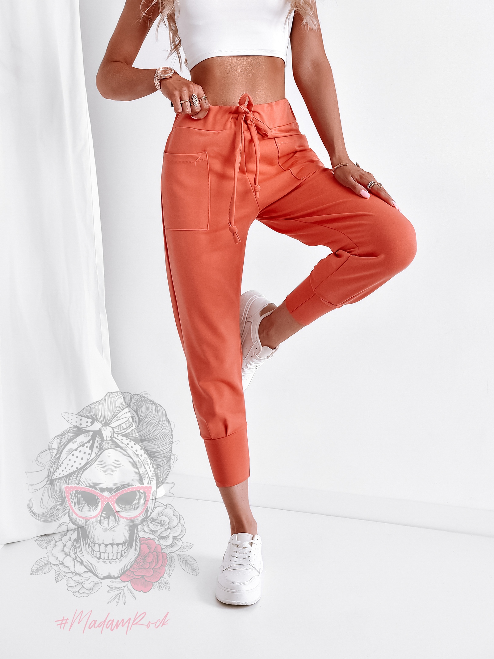 Spodnie Luss pomarańczowe