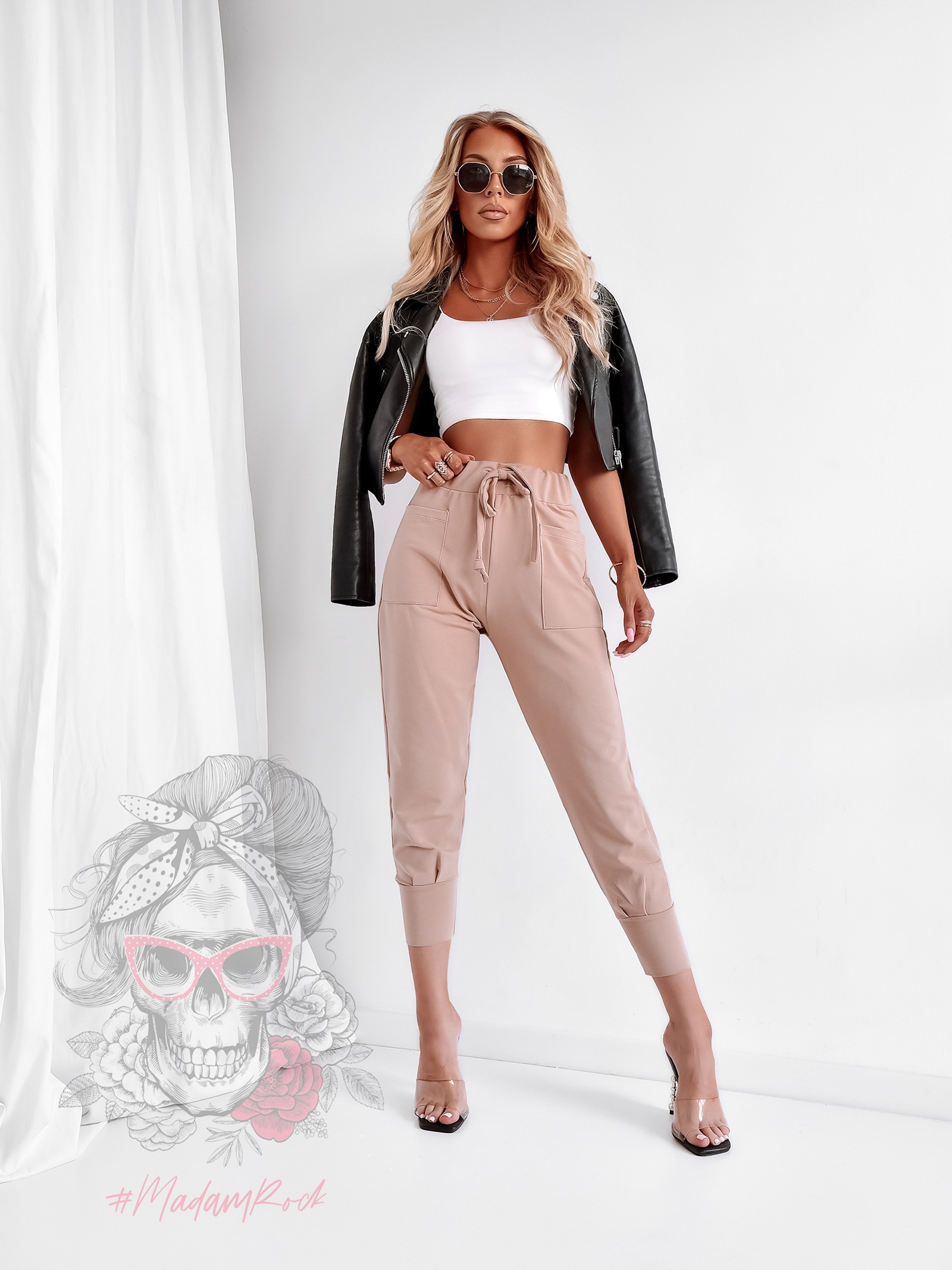 Spodnie Luss beżowe