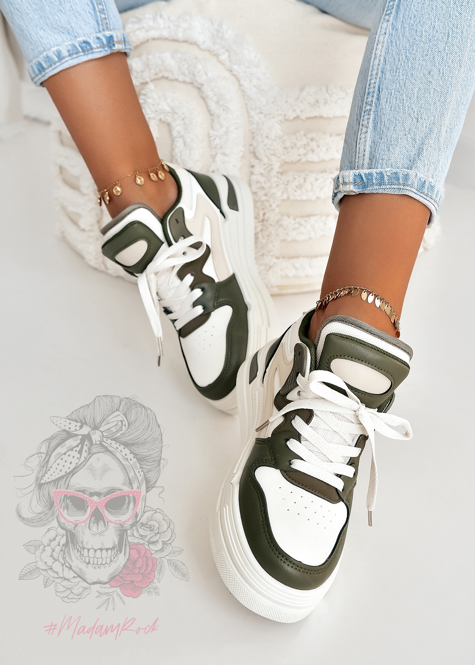 Buty sportowe Madam Tuff khaki